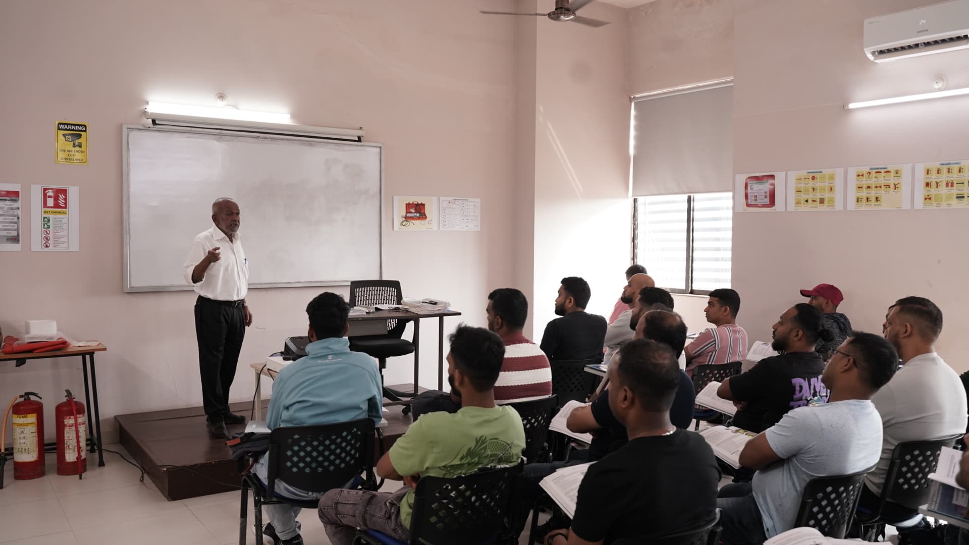 STCW refresher classroom
