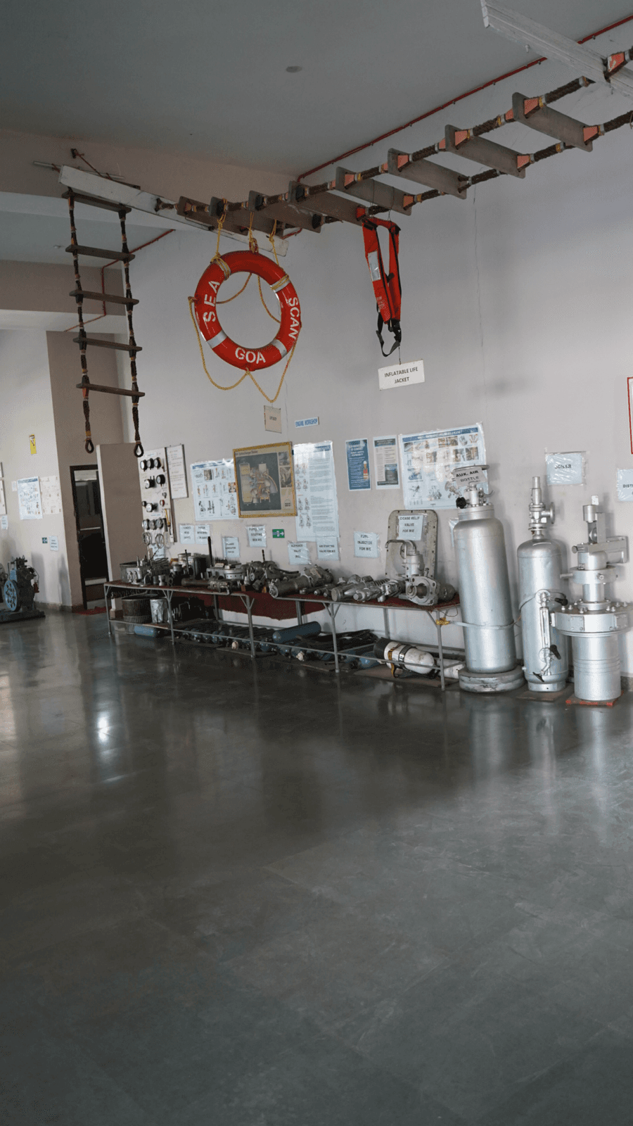Workshop engine room equipment