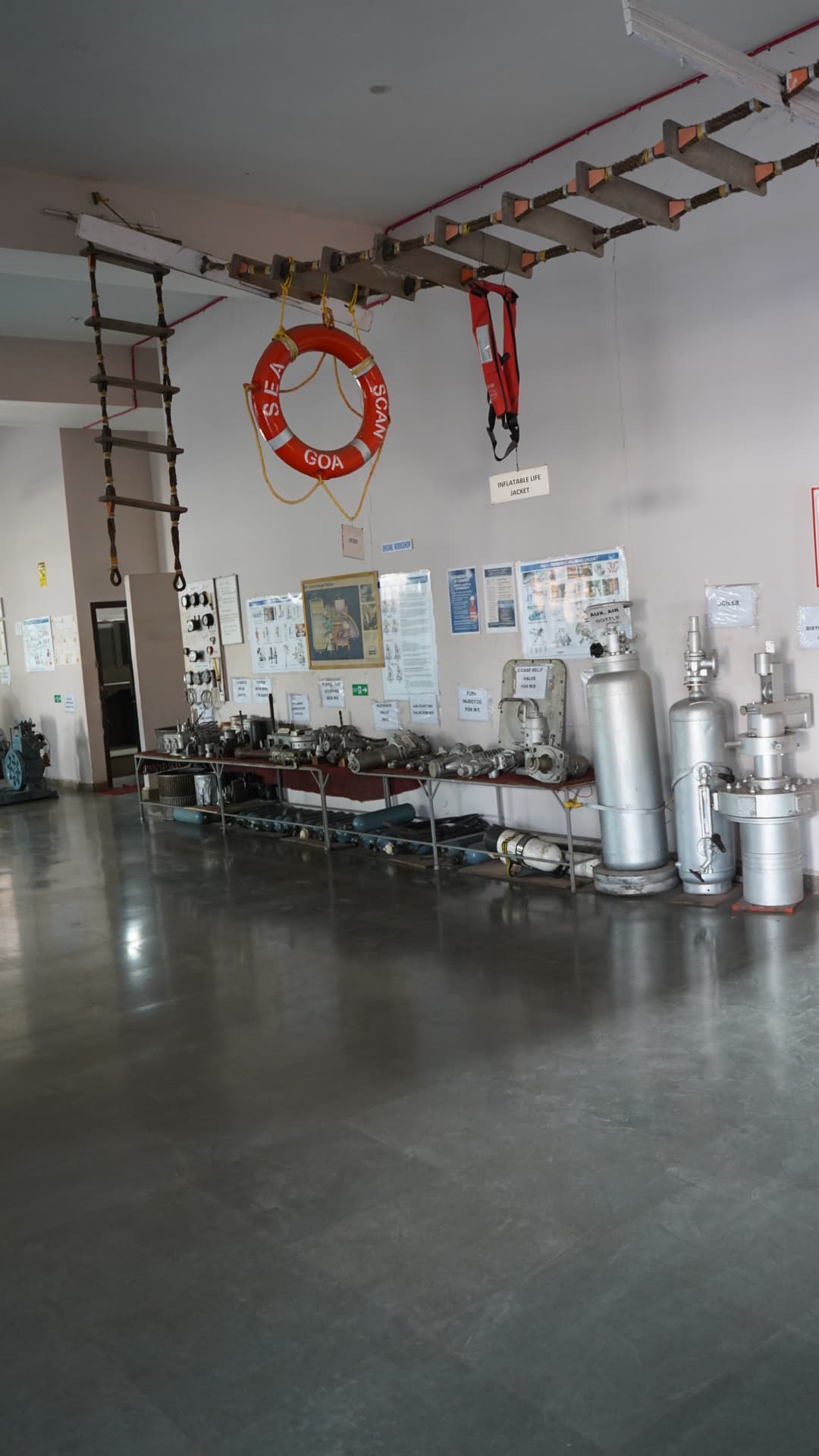 Workshop engine room equipment