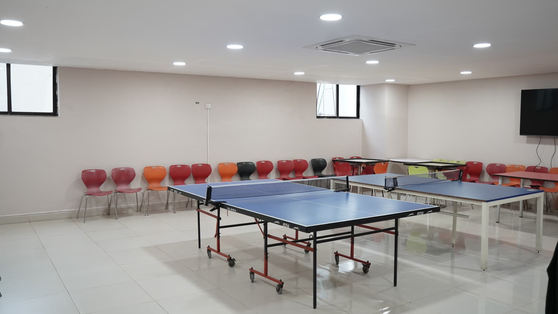 Gymnasium and table tennis