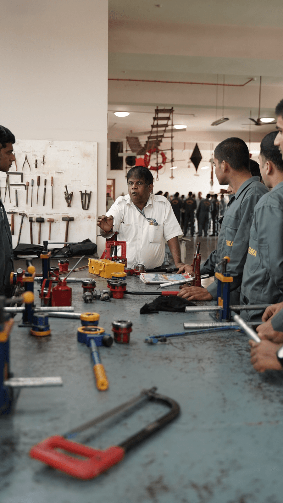 Plumbing workshop training for GP boys